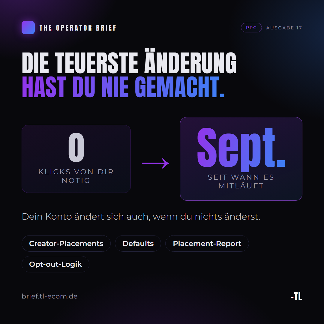 Die teuerste Kampagnenänderung ist die, die du nie gemacht hast.